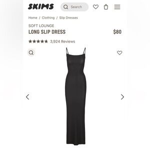 SKIMS XXS SOFT LOUNGE
LONG SLIP DRESS